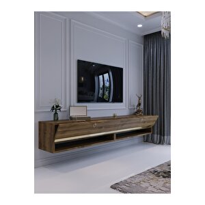 Duvara Monte Tv Sehpası Cevi̇z Gold G6301-2