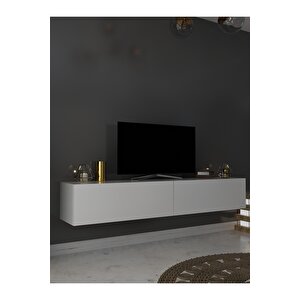 Duvara Monte Tv Sehpası Beyaz S6200-1