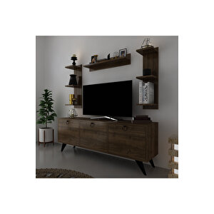 İcon Raflı Tv Ünitesi Q3028-2 Kulplu Dolaplı Modern Tv Sehpası