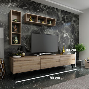 İdeal Tv Ünitesi + Duvar Rafı Q7004-3 Çırağan