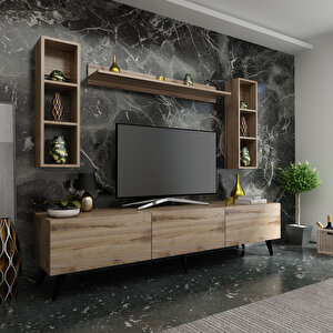 İdeal Tv Ünitesi + Duvar Raflı Q7808-3 Çırağan