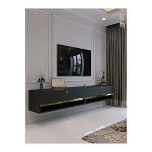 Duvara Monte Tv Sehpası Antrasi̇t Gold G6301-4