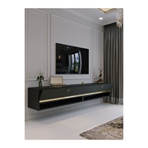 Duvara Monte Tv Sehpası Antrasi̇t Gold G6301-4