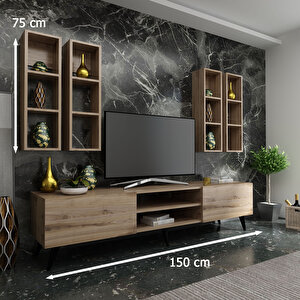 İdeal Tv Ünitesi + Duvar Raflı Q7801-3 Çırağan