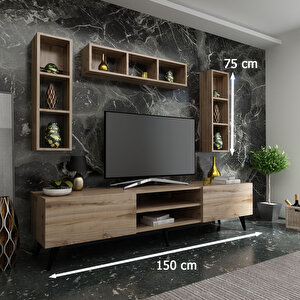 İdeal Tv Ünitesi + Duvar Raflı Q7806-3 Çırağan