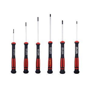 6 Parça Düz Yıldız Elektronikçi Tornavida Takımı H99-12-06