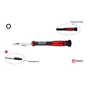 T5 X 40 Mm Elektronikçi Torx Tornavida H04-05-040