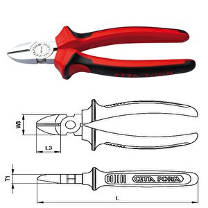 Ceta Form 140 Mm Yan Keski Parlak Krom-doutech Sap E06-11-0140