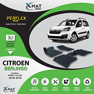 Perflex Paspas 3d Havuzlu X-mat Berlıngo 2008-2018