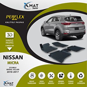 Perflex Paspas 3d Havuzlu X-mat Nıssan Mıcra 2010-2017