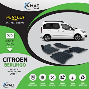 Perflex Paspas 3d Havuzlu X-mat Berlıngo 2019+