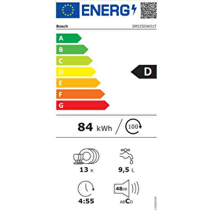 Bosch Smi25dw01t 5 Programlı Ankastre Bulaşık Makinesi
