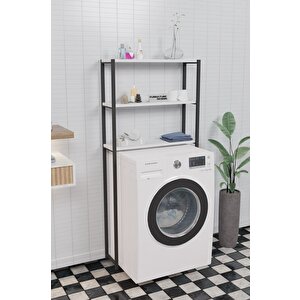 Çamaşır Makinesi Üstü Raf Düzenleyici Beyaz
