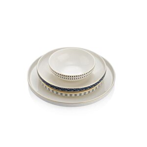 Adel Self 56 Parça Bone Porselen Yemek Takımı Gld04