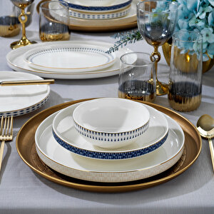 Adel Self Yemek Takımı 56 Parça-gold