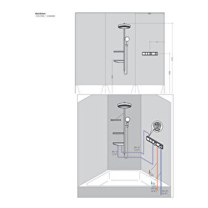 Hansgrohe Rainselect Iç Set 2 Çıkış Için 15310180