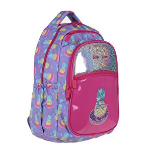 Kaukko Kids Love Ananas Sırt Çantası Rugan Hologram L5069