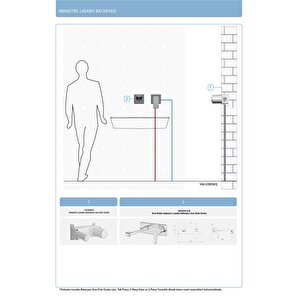 Eca Niobe Ankastre (gömme) Lavabo Bataryası Set (102167613-k+102166601)