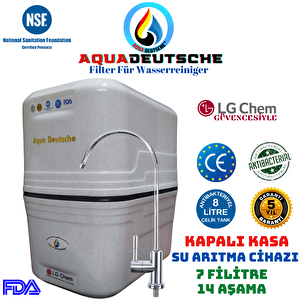 Aqua Deutsche Beyaz Renk 14 Aşama 7 Fi̇li̇tre 8 Li̇tre Kapali Kasa Su Aritma Ci̇hazi