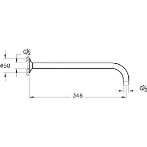 Root Square Ankastre Duş Seti Krom A49280