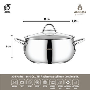 Amboss Stone 6 Parça Mini Derin Tencere Seti - Stn-5681