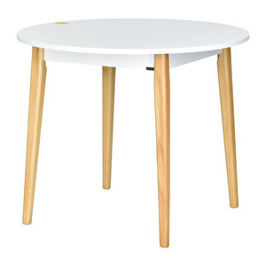 Vilinze Ege Sandalye Avanos Yuvarlak Ahşap Mutfak Masası Takımı - 90x90 Cm