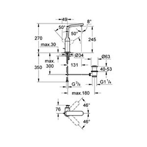 Veris Tek Kumandalı Lavabo Bataryası - 32184000