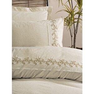 Cotton Keten Çift Kişilik Nevresim Takımı Darian