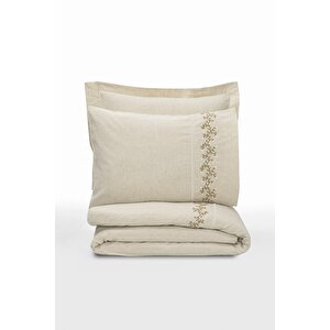 Cotton Keten Çift Kişilik Nevresim Takımı Darian