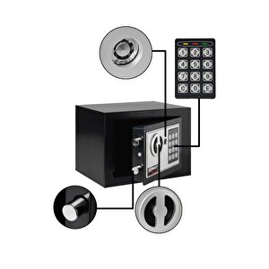 Çelik Para Kasası Oteller Için Para Kasaları 3 Mm Elektronik Şifreli Para Kasası
