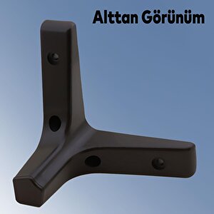 Sedef Lüks Mobilya Kanepe Sehpa Tv Ünitesi Koltuk Ayağı 10 Cm Siyah Ayakları (4 Adet)