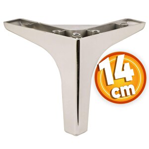 Sedef Lüks Mobilya Kanepe Sehpa Tv Ünitesi Koltuk Ayağı 14 Cm Krom Ayak 4 Adet