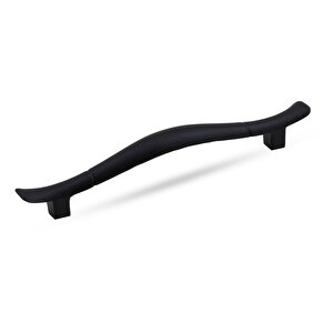 Orkide Çekmece Dolap Kapak Kulpu Kulbu 128 Mm Mat Siyah Metal Kulp
