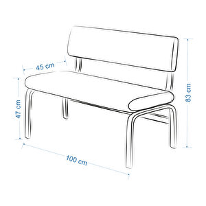 Vilinze Ege Sandalye Ve Bank Avanos Ahşap Mdf Mutfak Masası Takımı - 70x120 Cm