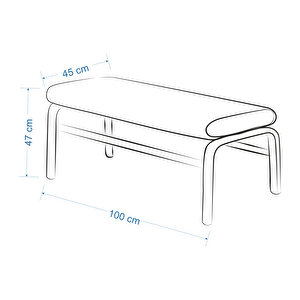 Vilinze Ege Sandalye Ve Bank Avanos Ahşap Mdf Mutfak Masası Takımı - 70x120 Cm