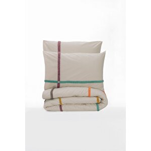 Cotton Box Puff Nakışlı Çift Kişilik Nevresim Takımı Insula Gül Kurusu