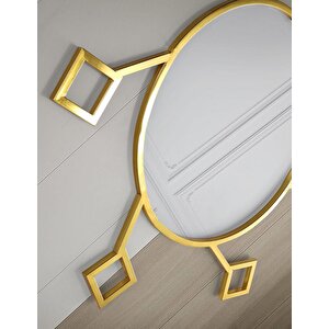 Sedef Gold Kaplama Metal Dresuar Aynası