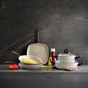 Profuse Yanmaz Yapışmaz Tava 26cm-krem