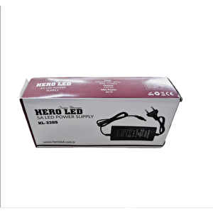 ADAPTÖR Hero LED 12V 5A Fişli Adaptör – Güçlü, Güvenli ve Pratik Çözüm