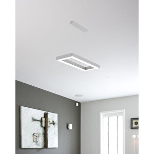 Mesita ( Gri Kasa, Doğal Beyaz Işık ) Sarkıt Ledli Modern Led Avize, Salon, Mutfak, Oturma Odası Gün Işığı 4000K