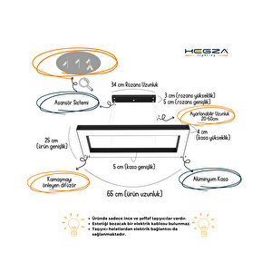 Mesita ( Gri Kasa, Doğal Beyaz Işık ) Sarkıt Ledli Modern Led Avize, Salon, Mutfak, Oturma Odası Gün Işığı 4000K