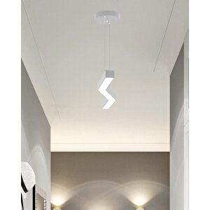 Gabbiano ( Gri Kasa, Doğal Beyaz Işık ) Sarkıt Ledli Modern Led Avize, Salon, Mutfak, Oturma Odası Gün Işığı 4000K