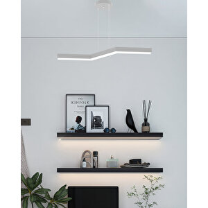Gabbiano ( Gri Kasa, Doğal Beyaz Işık ) Sarkıt Ledli Modern Led Avize, Salon, Mutfak, Oturma Odası Gün Işığı 4000K