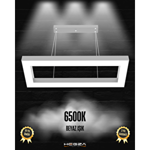 Mesita ( Gri Kasa, Beyaz Işık ) Sarkıt Ledli Modern Led Avize, Salon, Mutfak, Oturma Odası Beyaz Işık (6500K)