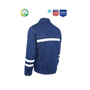 Kot İş Montu Kapitoneli Myform 3110 Sona Denim 12 Ons Renk Mavi