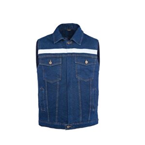 Kot İş Yeleği Kapitoneli Myform 9129 Sona Denim 12 Ons Renk Mavi