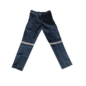 Kot İş Pantalonu Full Lycra Reflektörlü Mavi Renk XL