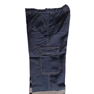 Kot İş Pantalonu Full Lycra Reflektörlü Mavi Renk XL