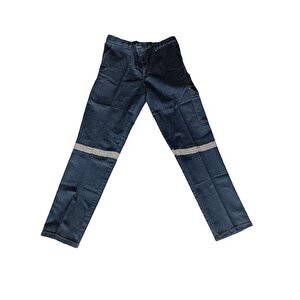 Kot İş Pantalonu Full Lycra Reflektörlü Mavi Renk S