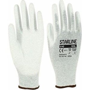 Starline E-42 Antistatik Pu Eldiven Beden 10 Numara X 10 Adet